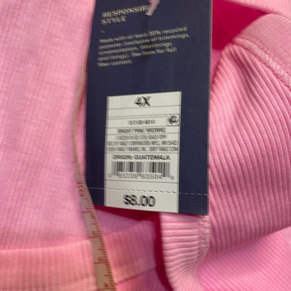 Universal thread plus size pink tank top 4X NWT - Picture 5 of 6